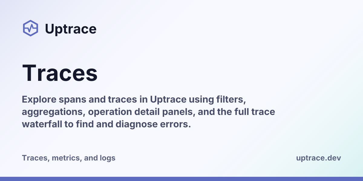Traces | Uptrace