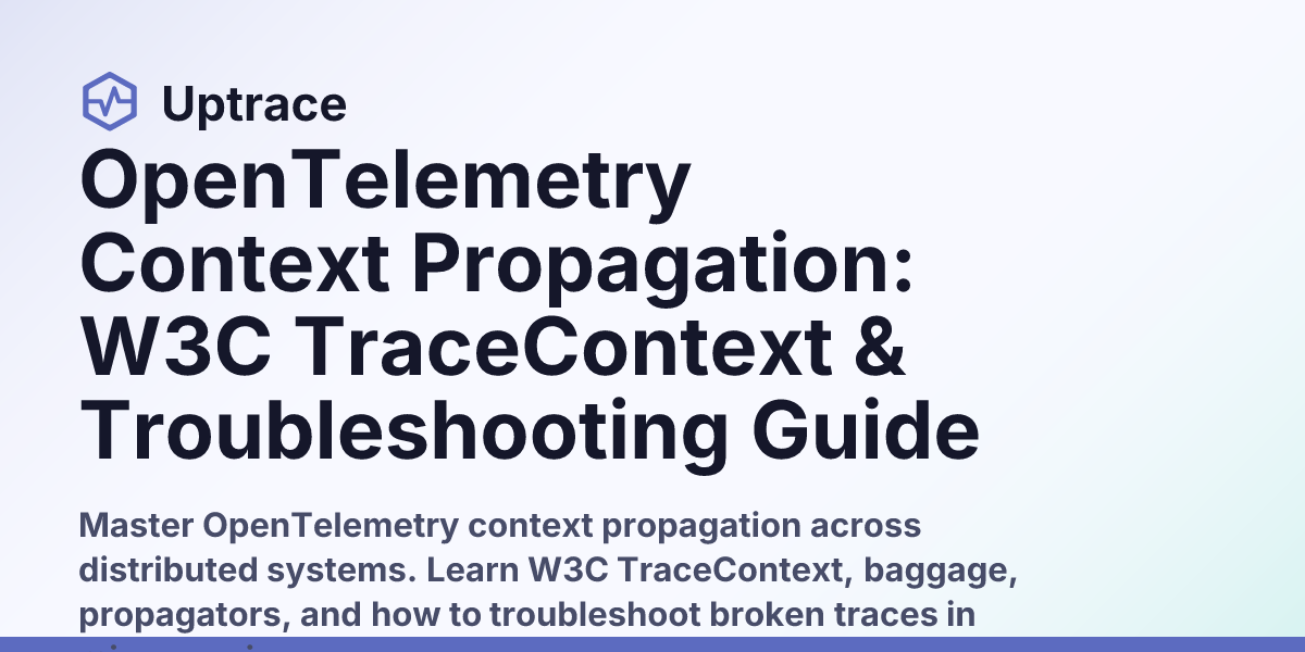 OpenTelemetry Context Propagation: W3C TraceContext & Troubleshooting ...